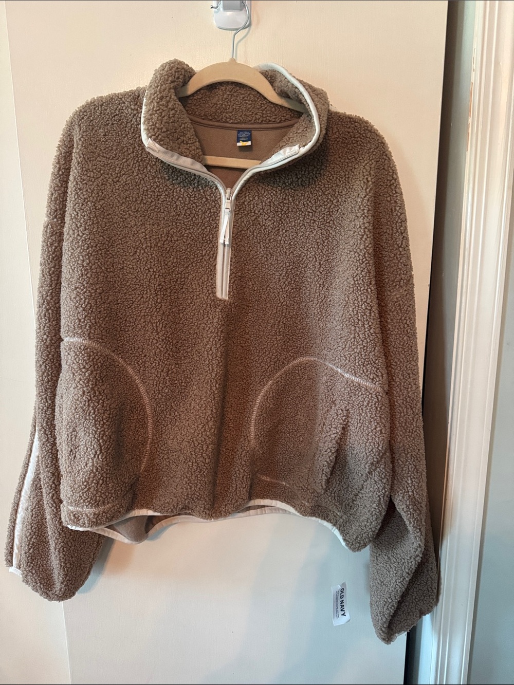 NWT Old Navy Quarter Zip Sherpa Tall xxl